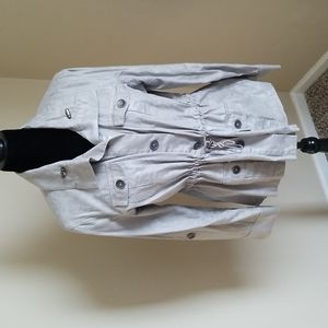 Chico's Siimmer Pattern Grey Jacket Size 2